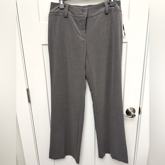 NWT AB Studio Size 8  Gray Business Casual Dress Pants - Picture 1 of 9